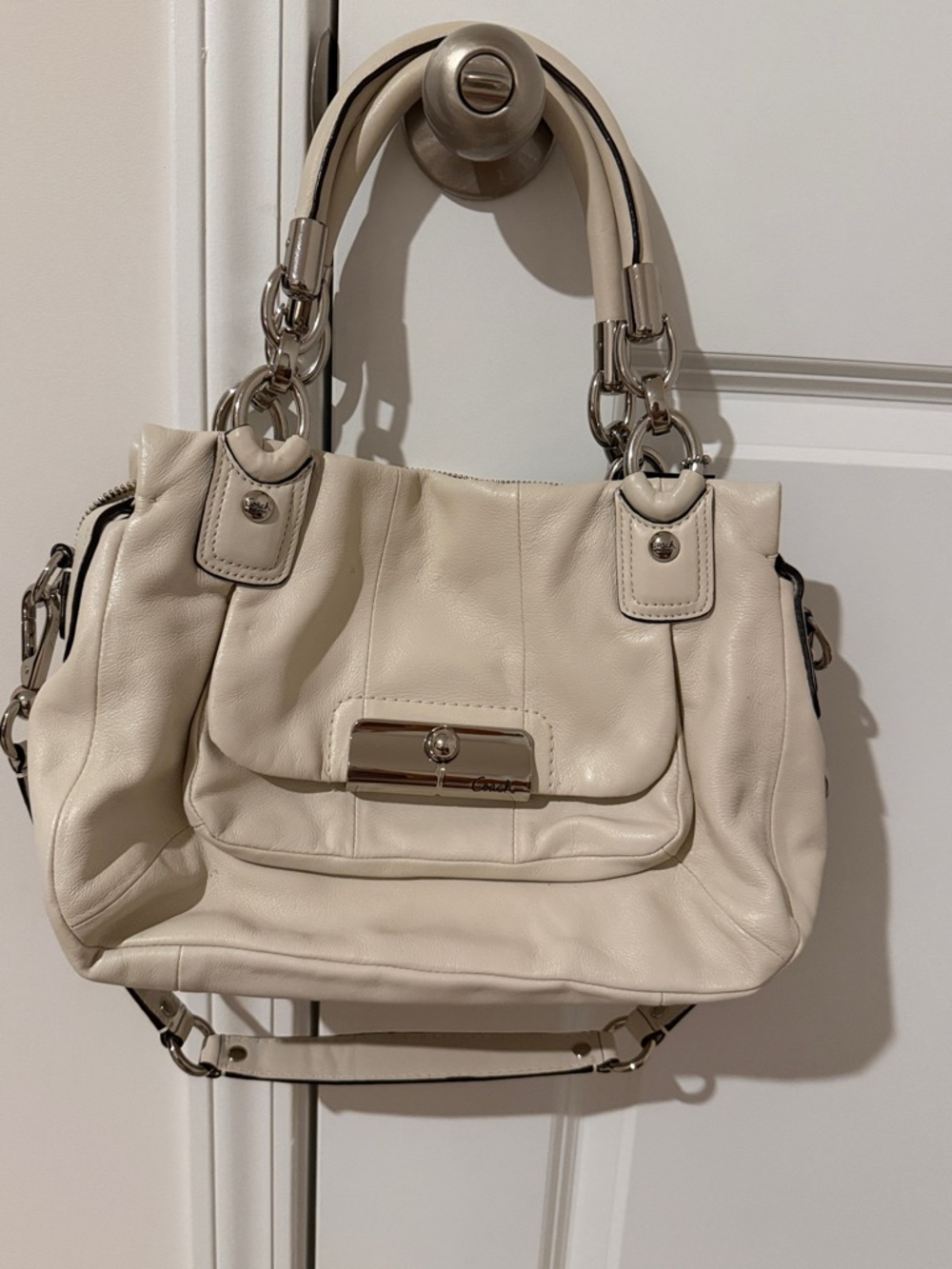 Coach Kristen Round Satchel Leather Bag